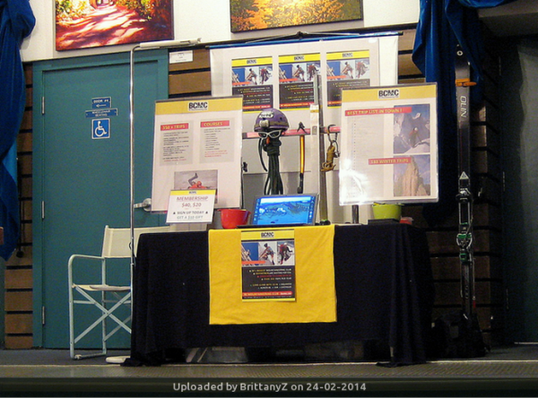 _PR Table at the VIMFF – where the 800th   active member account was registered.