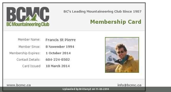 _Membership Card example