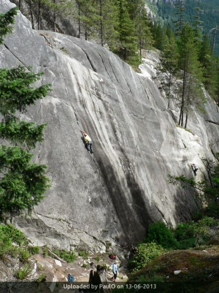 Funarama Wall in Squamish Bluffs _Funarama Wall in Squamish Bluffs