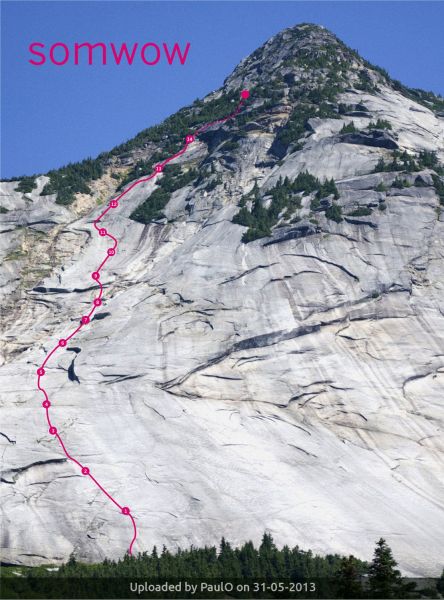 _SOMWOW route on Yak Peak