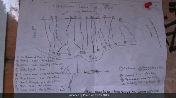 An early map of Lumberland routes _An early map of Lumberland routes