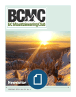 BCMC Newsletter April 2016